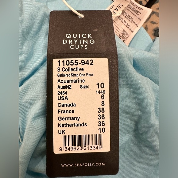 New Seafolly Collective Gathered Strap One Piece - Picture 5 of 5